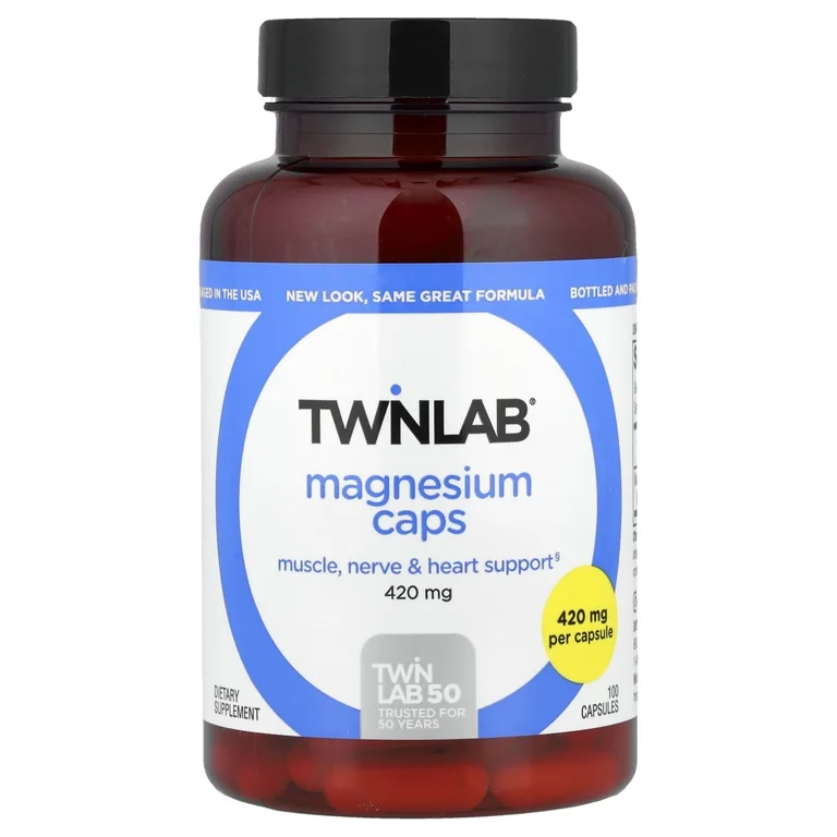 Twinlab, Магний в капсулах, 420 мг, 100 капсул