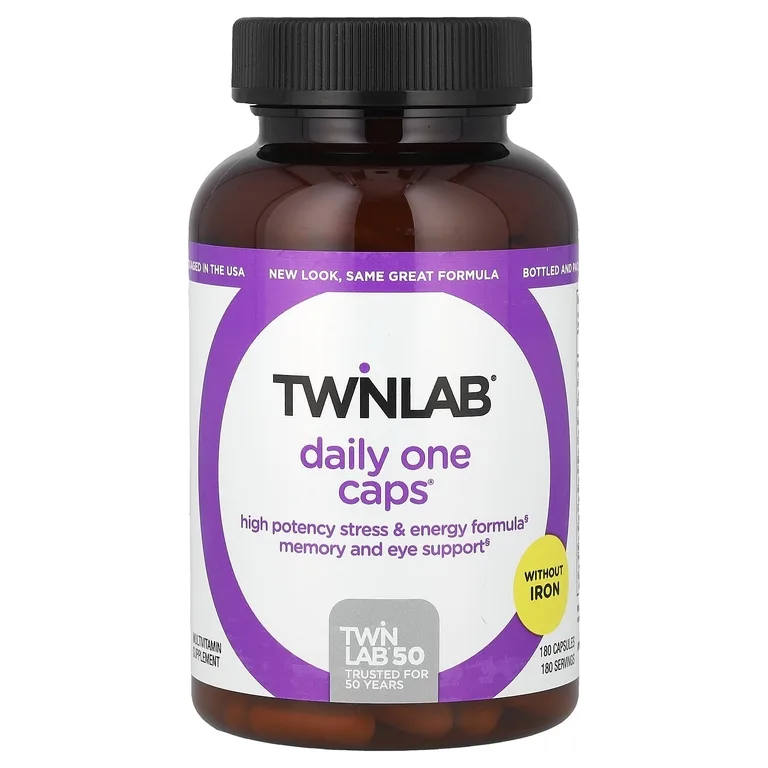 Twinlab, витаминно-минеральный комплекс , без железа, 180 капсул