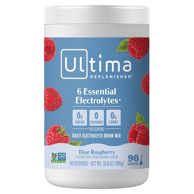 Ultima Replenisher, Смесь электролитов, голубая малина, 315 г (11,1 унции)