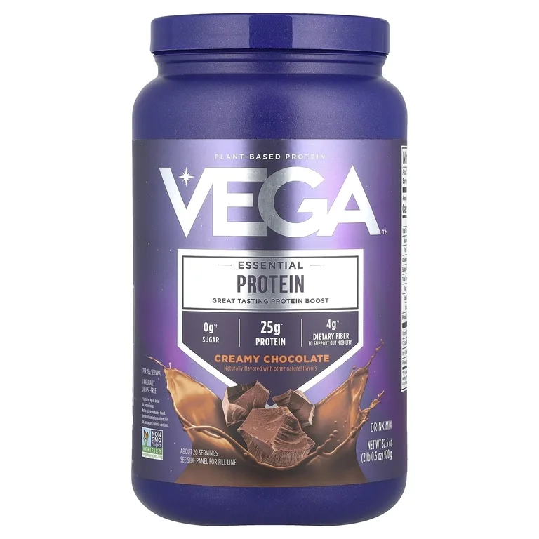 Vega, Незаменимый растительный протеин, сливочный шоколад, 920 г (2 фунта 0,5 унции)