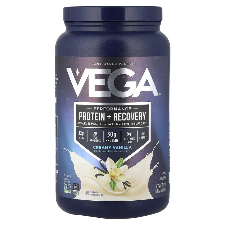 Vega, протеин и восстановление, со вкусом ванили, 828 г (1 фунт, 13,2 унции)