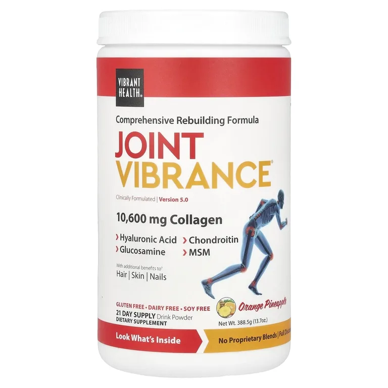 Vibrant Health, формула для восстановления суставов, версия 4.3, апельсин и ананас, 367,5 г (12,96 унции)