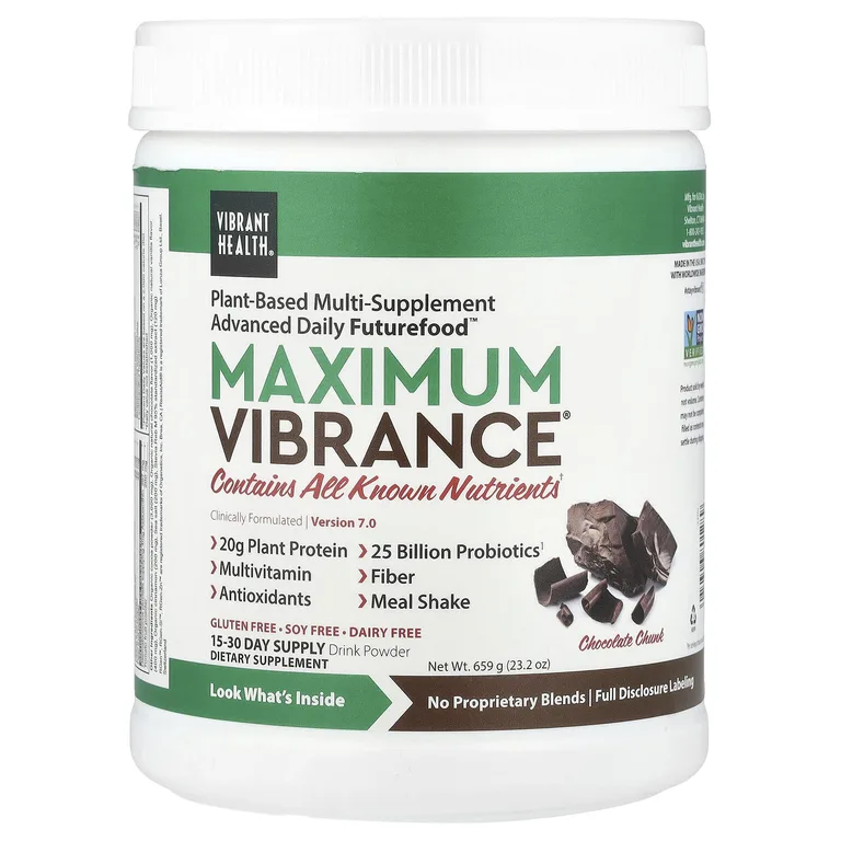Vibrant Health, Мультидобавка на растительной основе, версия 6.1, шоколадный вкус, 721,8 г (25,46 унции)