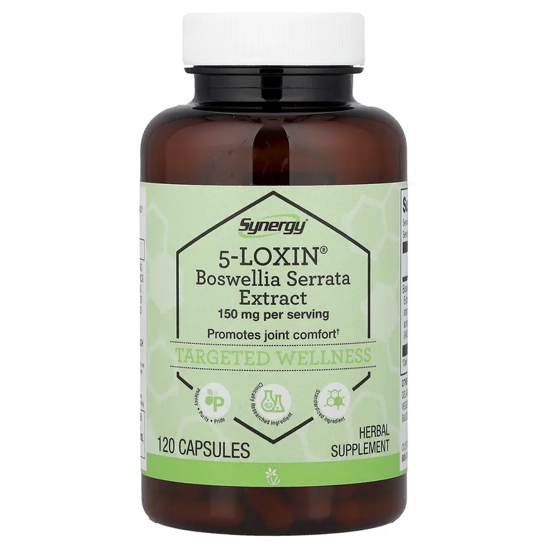 Vitacost, 5-Loxin®-AKBA, экстракт босвеллии, 120 капсул (75 мг в 1 капсуле)