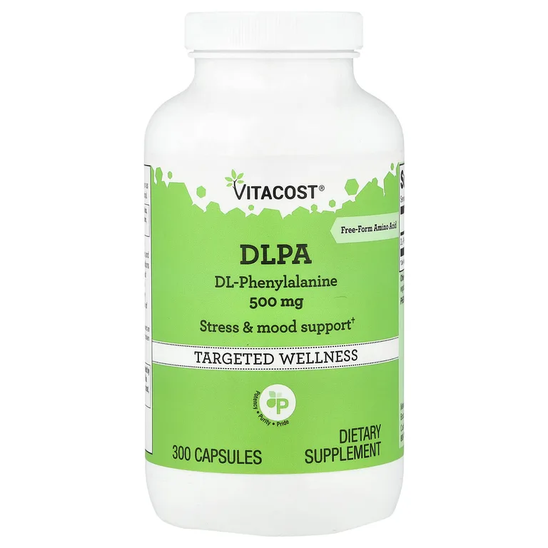 Vitacost, DLPA, 500 мг, 300 капсул