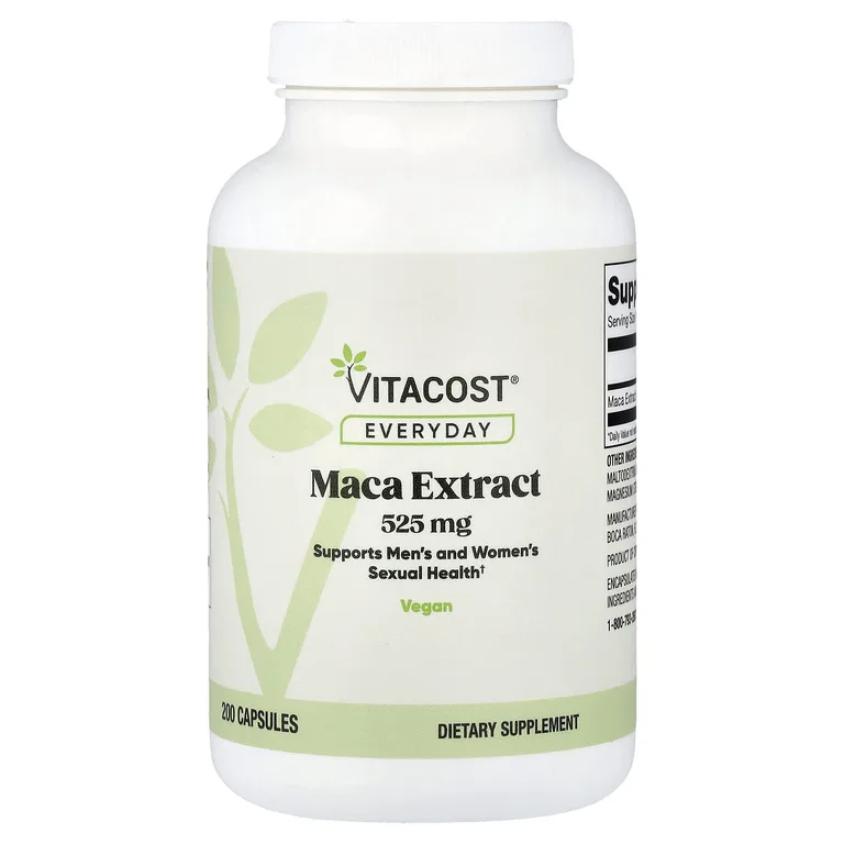 Vitacost, экстракт маки, 525 мг, 200 капсул
