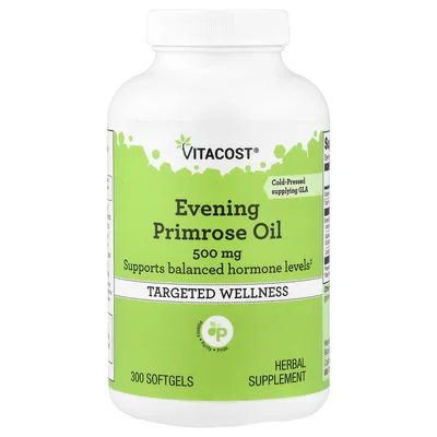 Vitacost, Evening Primrose Oil, 500 mg, 300 Softgels