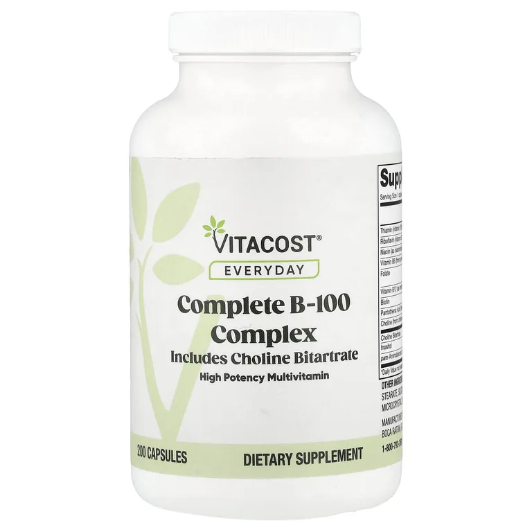 Vitacost, Everyday, Complete B-100 Complex, 200 Capsules