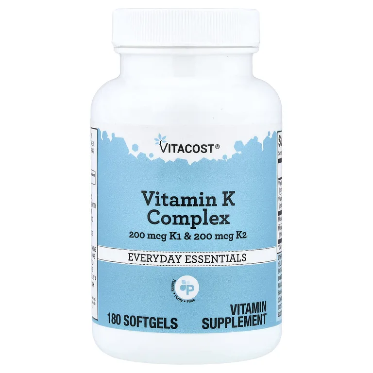 Vitacost, комплекс с витамином К, 180 капсул