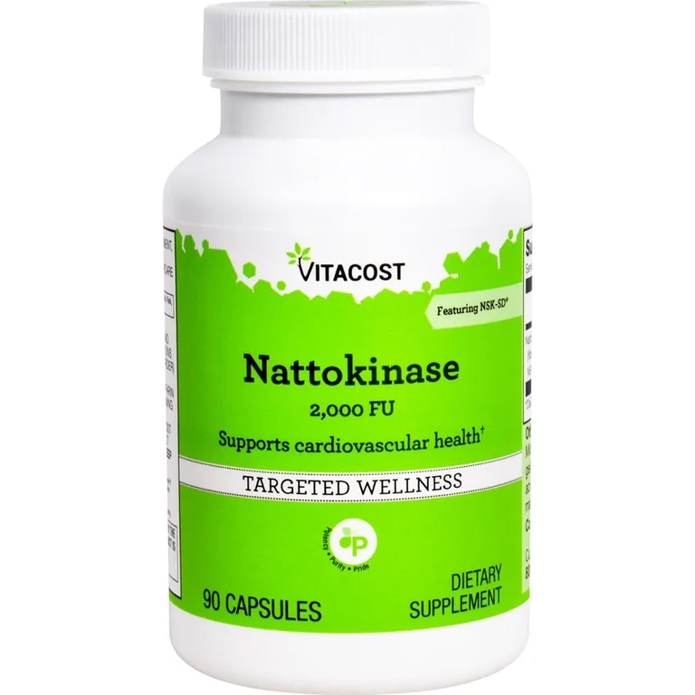 Vitacost, наттокиназа NSK-SD, 2000 FU, 90 капсул
