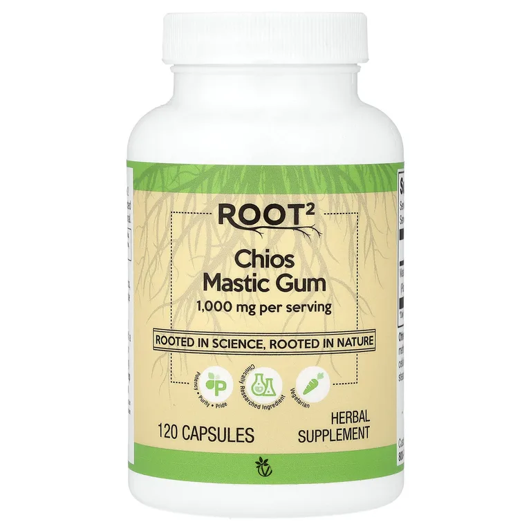 Vitacost, Root2, хиосская мастиковая смола, 120 капсул (500 мг в 1 капсуле)
