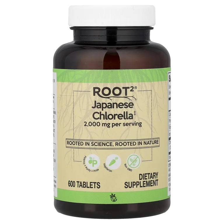 Vitacost, Root2®, японская хлорелла, 600 таблеток