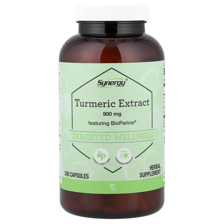 Vitacost, Synergy®, экстракт куркумы с BioPerine®, 240 капсул