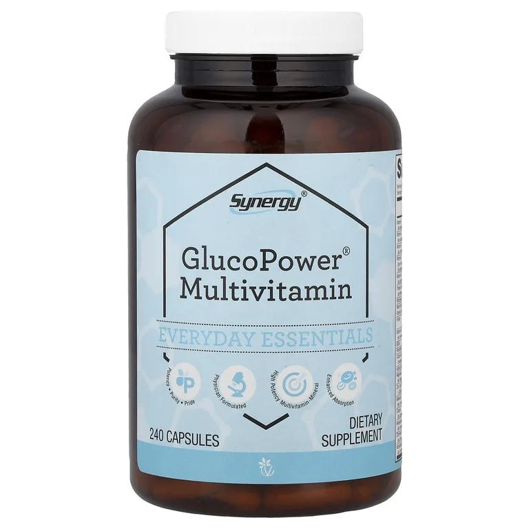 Vitacost, Synergy®, мультивитамины GlucoPower®, 240 капсул