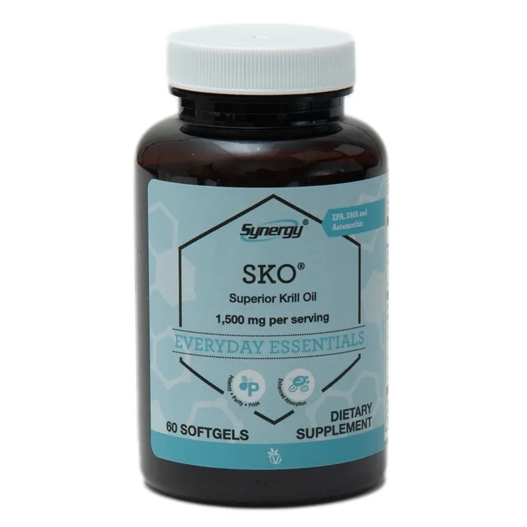 Vitacost, Synergy®, SKO®, превосходное масло криля, 60 капсул (750 мг в 1 капсуле)