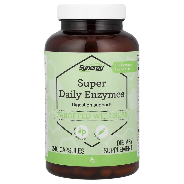 Vitacost, Synergy®, Super Daily, ферменты, 240 капсул