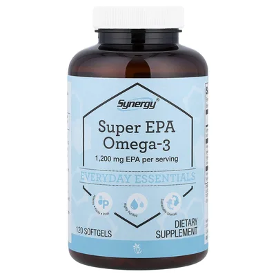 Vitacost, Synergy®, Super EPA Omega-3, 120 Softgels (600 mg per Softgel)