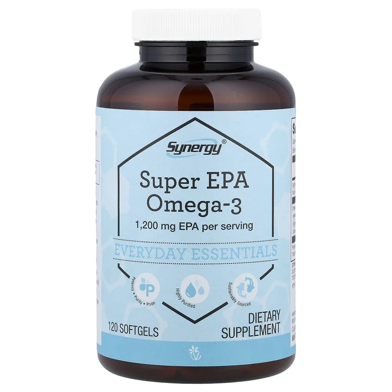 Vitacost, Synergy®, Super EPA Omega-3, 120 Softgels (600 mg per Softgel)