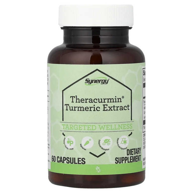 Vitacost, Synergy®, Theracurmin®, экстракт куркумы, 60 капсул