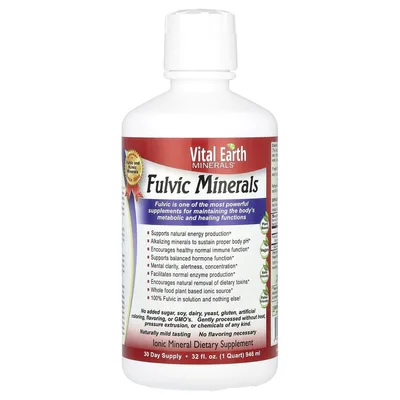 Vital Earth Minerals, фульвовые минералы, 946 мл (32 жидк. унции)