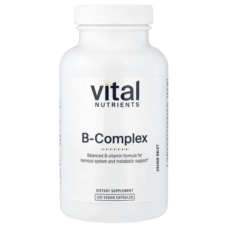 Vital Nutrients, B-Complex, 120 веганских капсул