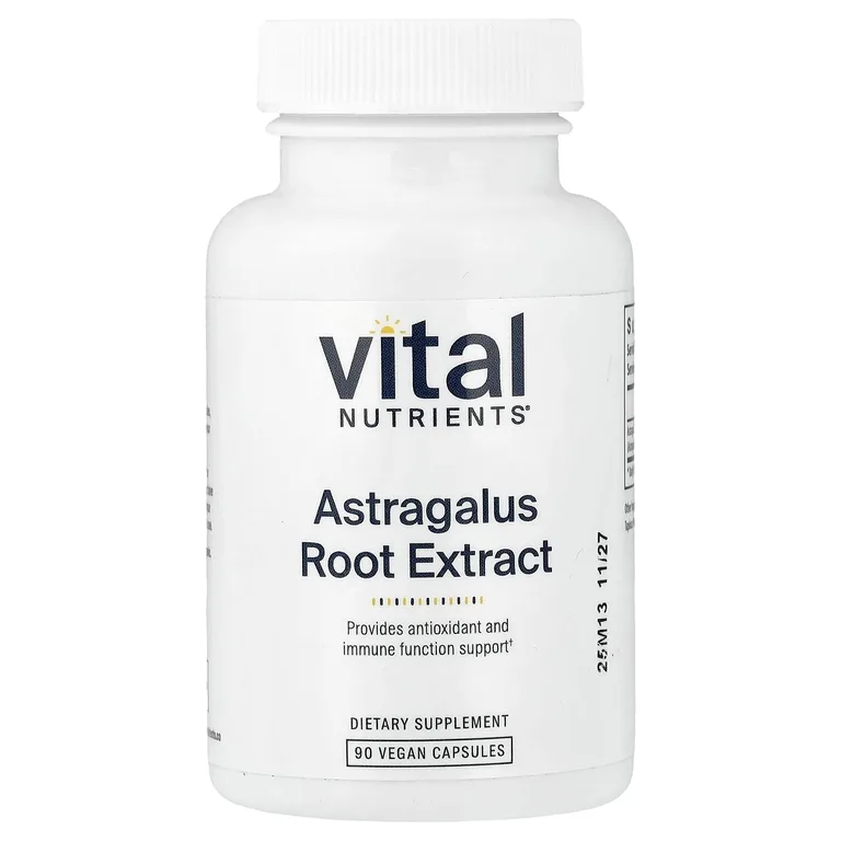 Vital Nutrients, экстракт корня астрагала, 90 веганских капсул (300 мг в 1 капсуле)