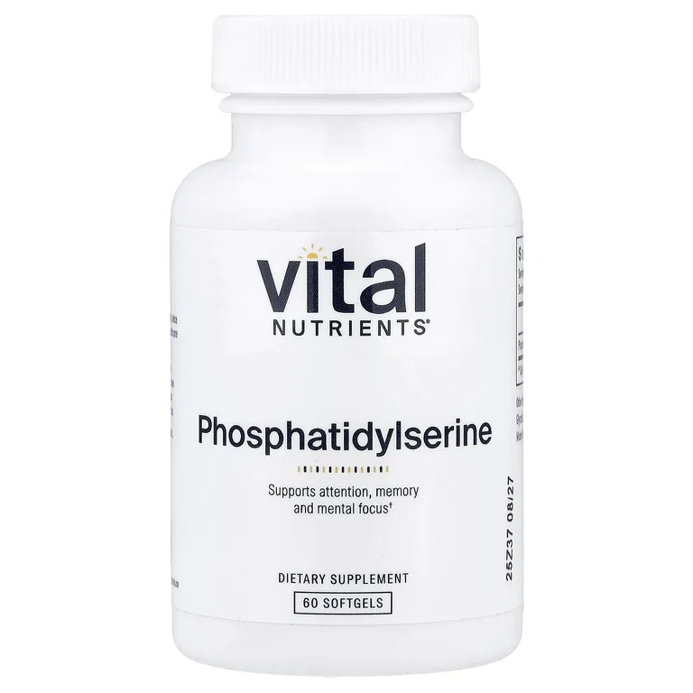 Vital Nutrients, фосфатидилсерин, 60 капсул (150 мг в каждой)