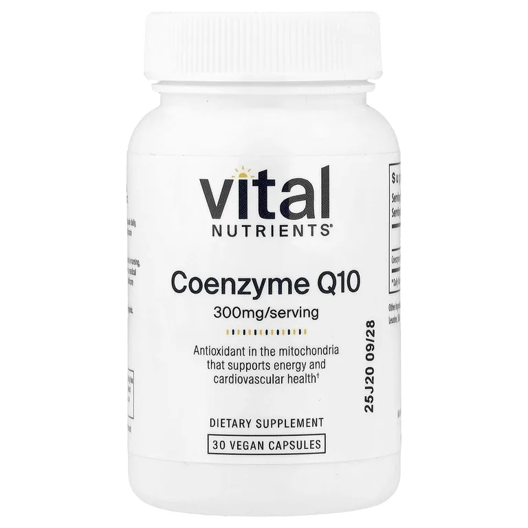 Vital Nutrients, Коэнзим Q10, 300 мг, 30 веганских капсул
