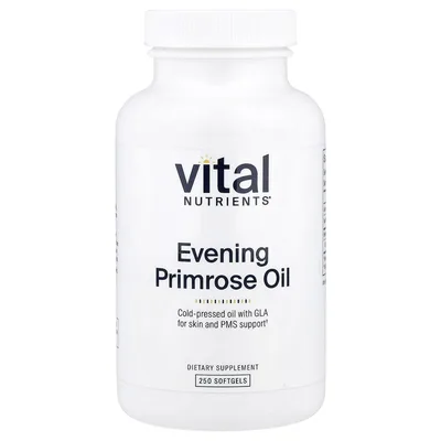 Vital Nutrients, масло первоцвета вечернего, 250 капсул