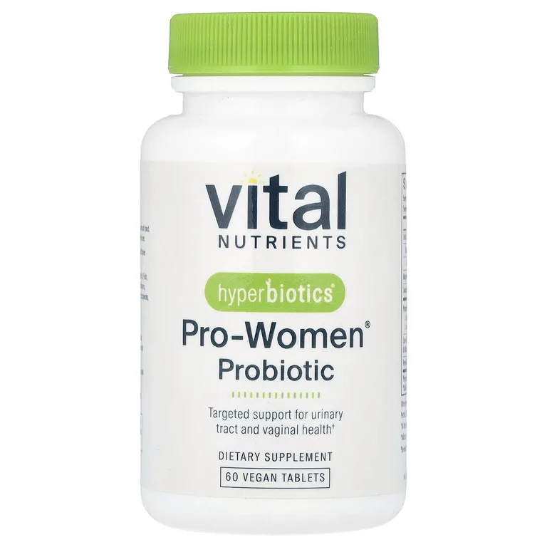 Vital Nutrients, пробиотик, формула для женщин, 60 веганских таблеток