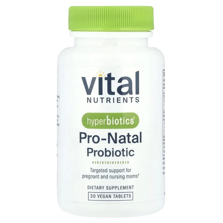 Vital Nutrients, пробиотики для беременных и кормящих мам, 30 веганских таблеток