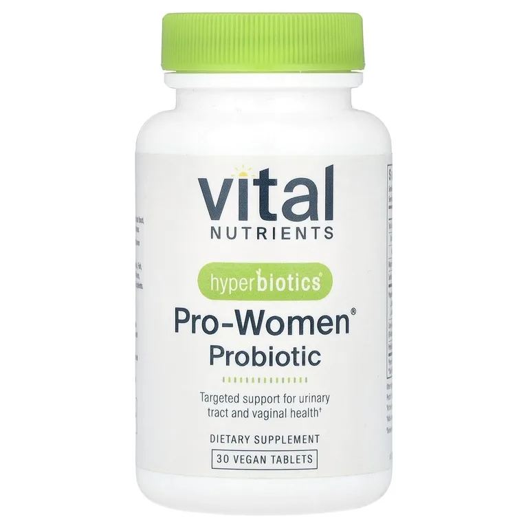 Vital Nutrients, пробиотики для женщин, 30 веганских таблеток