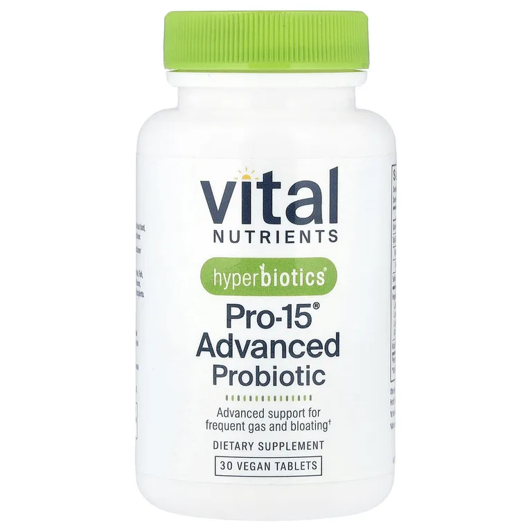 Vital Nutrients, пробиотики с улучшенной устойчивостью, 30 веганских таблеток