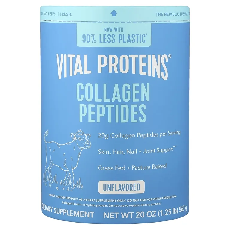 Vital Proteins, пептиды коллагена, без вкусовых добавок, 567 г (1,25 фунта)