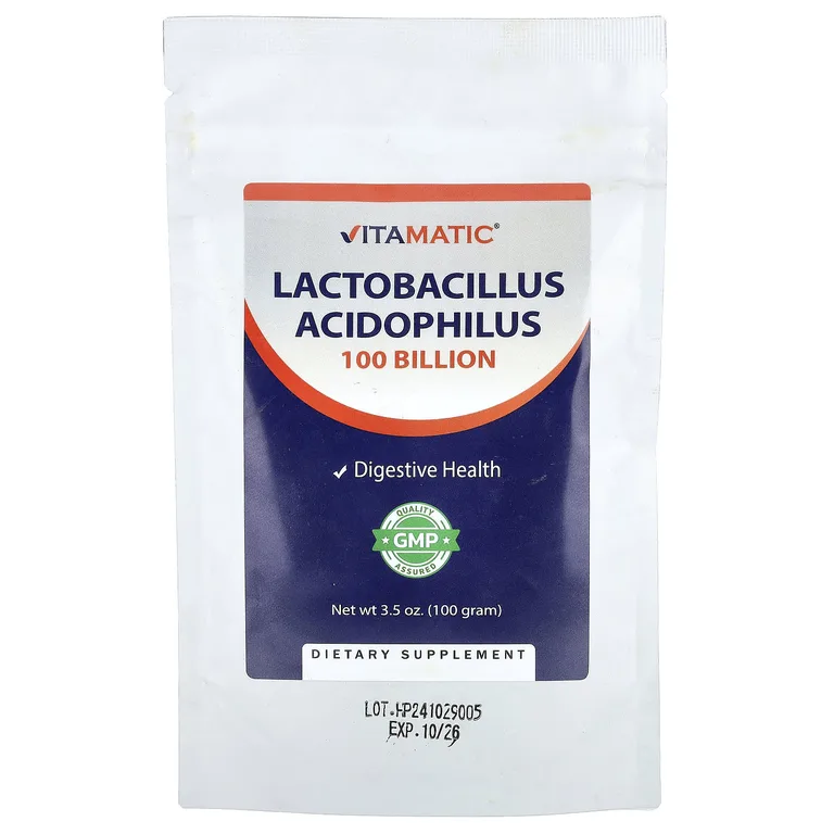 Vitamatic, ацидофильные лактобактерии, 100 г (3,5 унции)