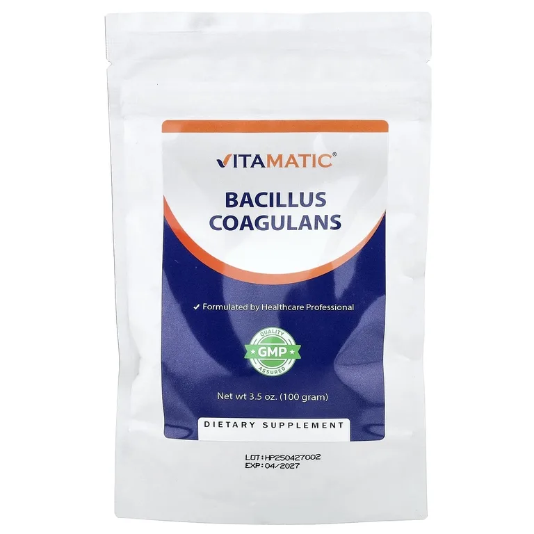 Vitamatic, бактерии бациллус коагуланс (Bacillus Coagulans), 100 г (3,5 унции)