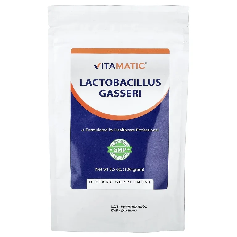 Vitamatic, лактобактерии гассери, 100 г (3,5 унции)