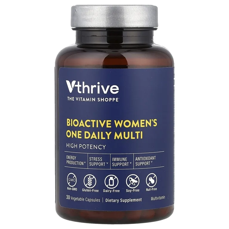 Vthrive, биоактивные мультивитамины для женщин, 30 растительных капсул