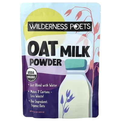Wilderness Poets, органическое сухое овсяное молоко, 453 г (16 унций)