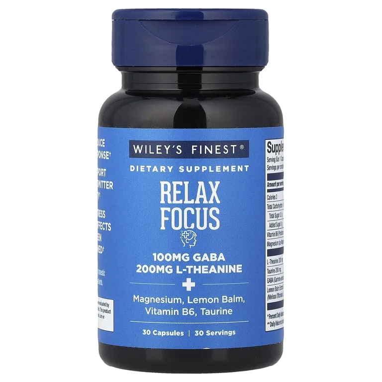 Wiley's Finest, Relax Focus, 30 капсул