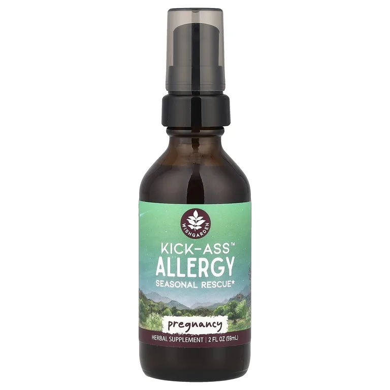 WishGarden Herbs, Kick-Ass ™ Allergy, для беременных, 59 мл (2 жидк. Унции)