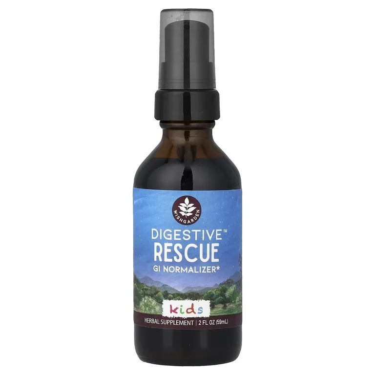 WishGarden Herbs, Kids, Digestive™ Rescue для детей, нормализатор желудочно-кишечного тракта, 59 мл (2 жидк. унции)