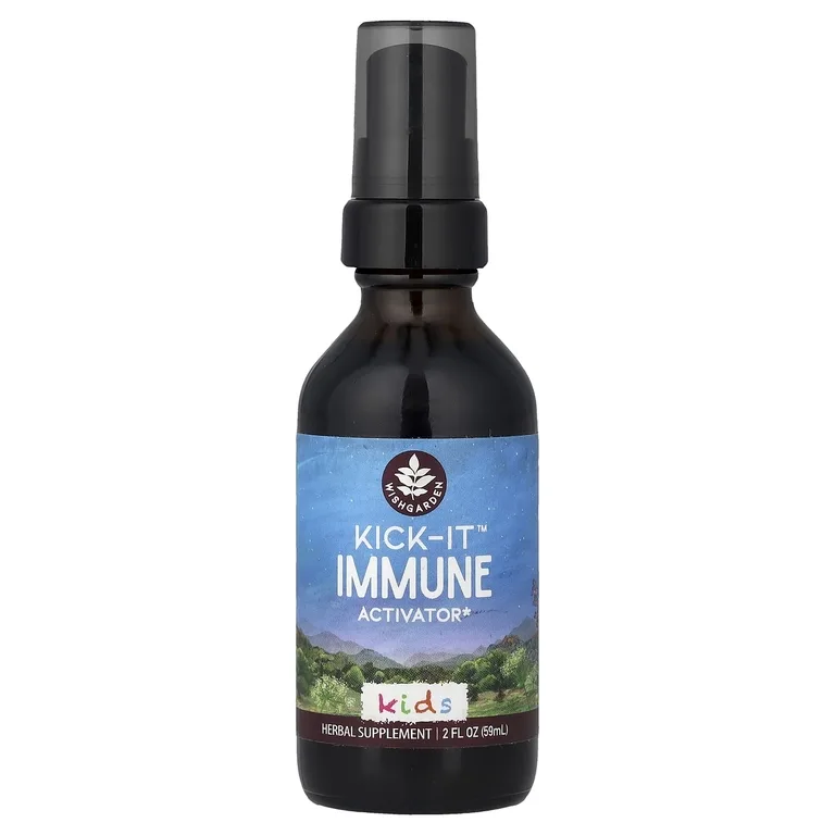 WishGarden Herbs, Kids, Kick-It™ Immune Activator, активатор иммунитета для детей, 59 мл (2 жидк. унции)