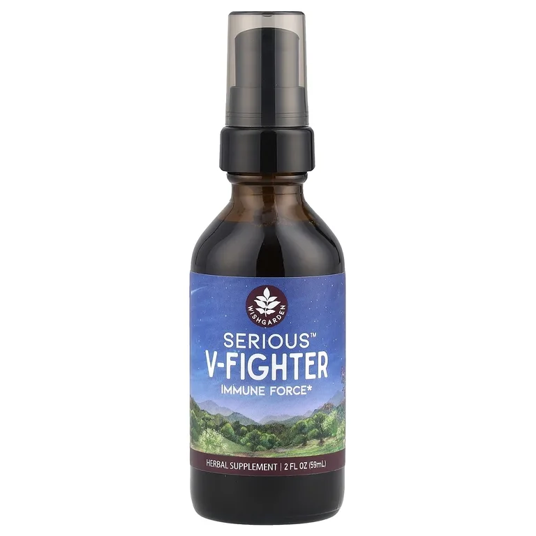 WishGarden Herbs, Serious ™ V-Fighter, 59 мл (2 жидк. Унции)