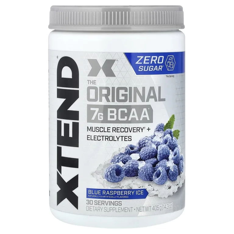 XTEND, 7 г аминокислот с разветвленной цепью, со вкусом голубой малины, 405 г (14,3 унции)