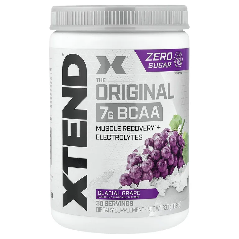 XTEND, 7 г аминокислот с разветвлённой цепью, со вкусом холодного винограда, 390 г (13,8 унции)