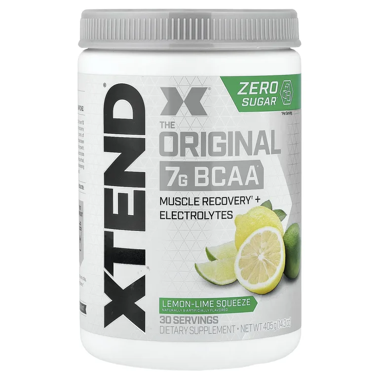 XTEND, 7 г аминокислот с разветвленной цепью, сок из лимона и лайма, 405 г (14,3 унции)