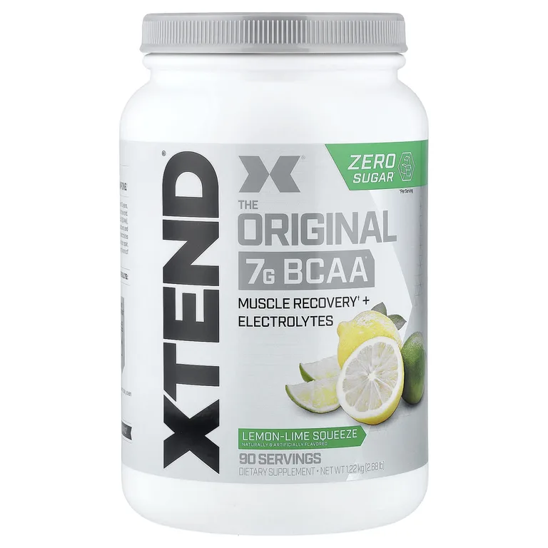 XTEND, добавка с 7 г аминокислот с разветвленной цепью, со вкусом лимона и лайма, 1,22 кг (2,68 фунта)