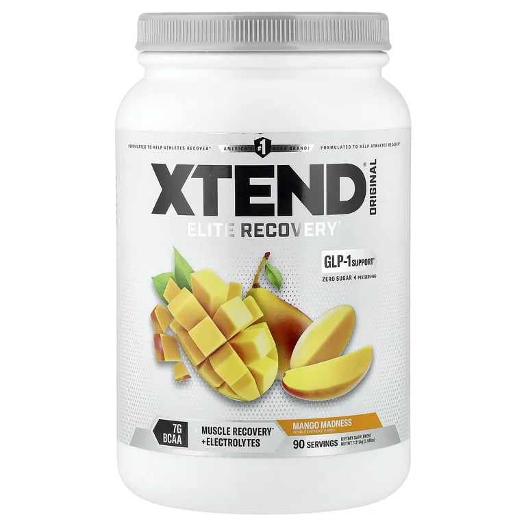 XTEND, добавка с 7 г аминокислот с разветвлённой цепью, со вкусом манго, 1,22 кг (2,68 фунта)