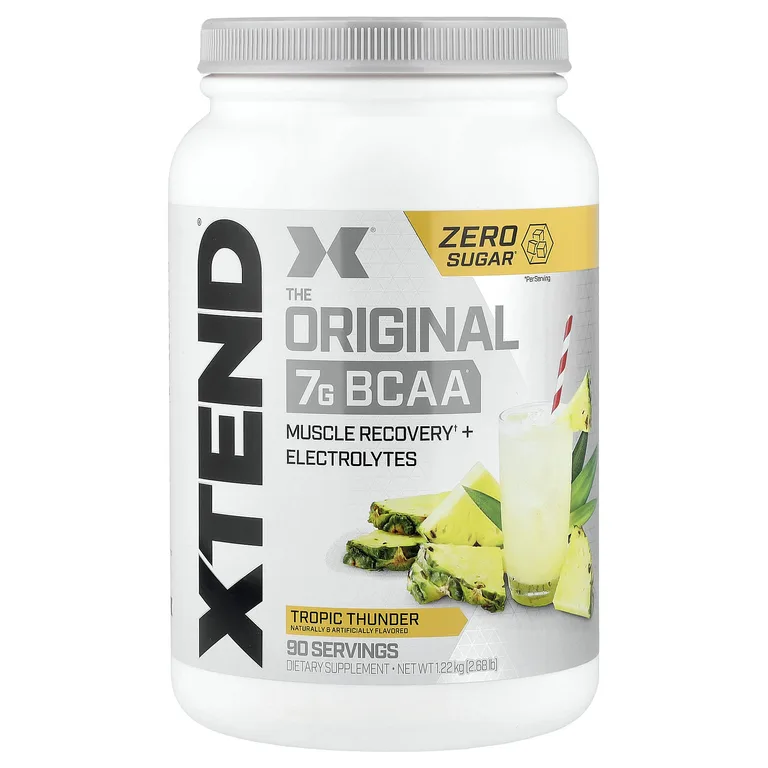 XTEND, добавка с 7 г BCAA, со вкусом тропических фруктов, 1,22 кг (2,68 фунта)